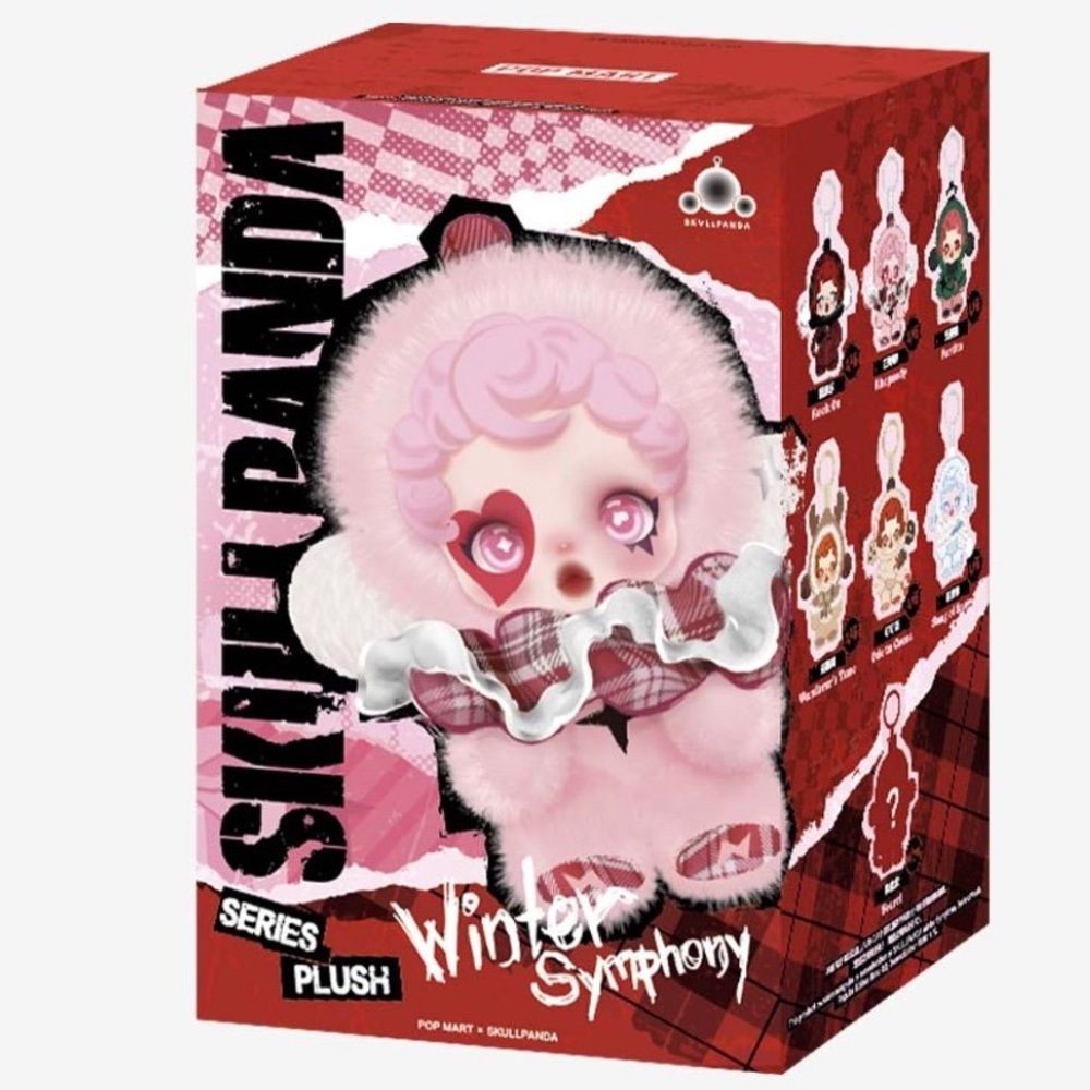 Authentic Skullpanda Winter Symphony Plush Pendant